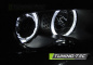 Preview: LED Angel Eyes Scheinwerfer für BMW 3er E46 Coupe / Cabrio 99-03 schwarz